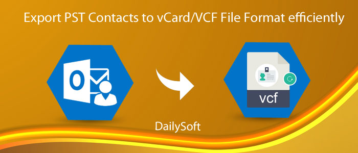 PST Contacts to vCard vcf