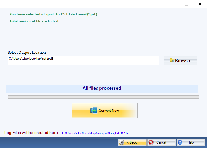 Free NSF to PST Converter 